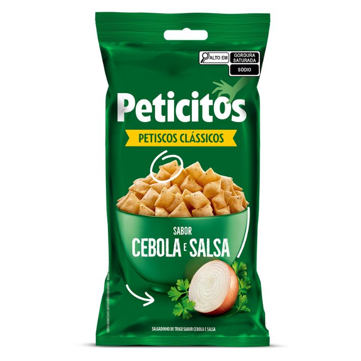 SALGADINHO PETICITOS CEBOLA E SALSA 40GR SALGADINHO PETICITOS CEBOLA E SALSA 40GR