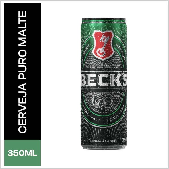 CERVEJA LAGER BECKS LATA 350ml CERVEJA LAGER BECKS LATA 350ml
