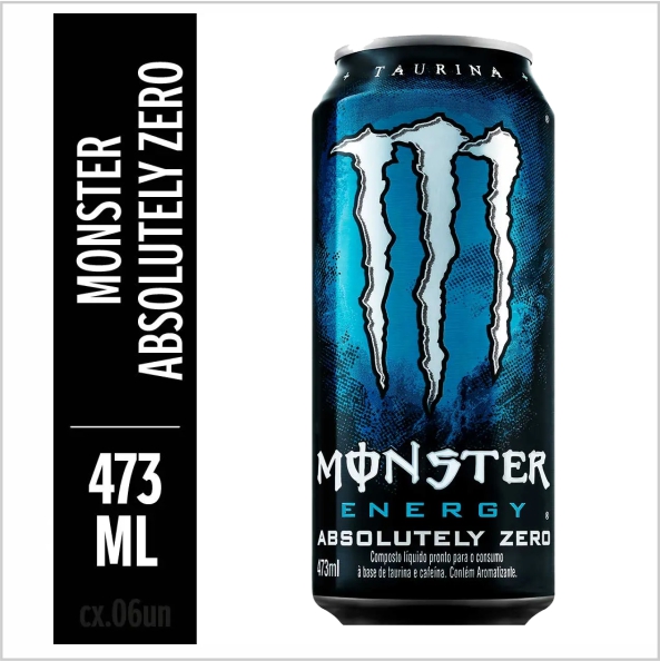 ENERGÉTICO MONSTER ABSOLUTELY ZERO 473ML ENERGÉTICO MONSTER ABSOLUTELY ZERO 473ML