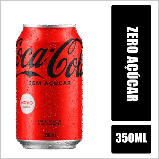 COCA COLA LT. ZERO S/ACUCAR 350ML COCA COLA LT. ZERO S/ACUCAR 350ML