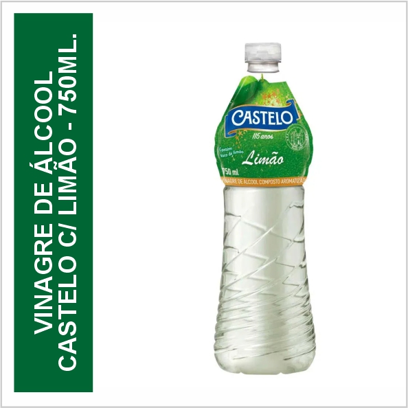 VINAGRE DE ALCOOL CASTELO 750ML C/ LIMAO VINAGRE DE ALCOOL CASTELO 750ML C/ LIMAO