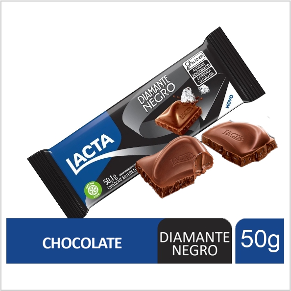 CHOCOLATE LACTA DIAMANTE NEGRO 50,1G UN CHOCOLATE LACTA DIAMANTE NEGRO 50,1G UN