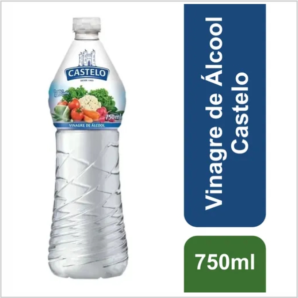 VINAGRE DE ALCOOL CASTELO 750ML BCO VINAGRE DE ALCOOL CASTELO 750ML BCO