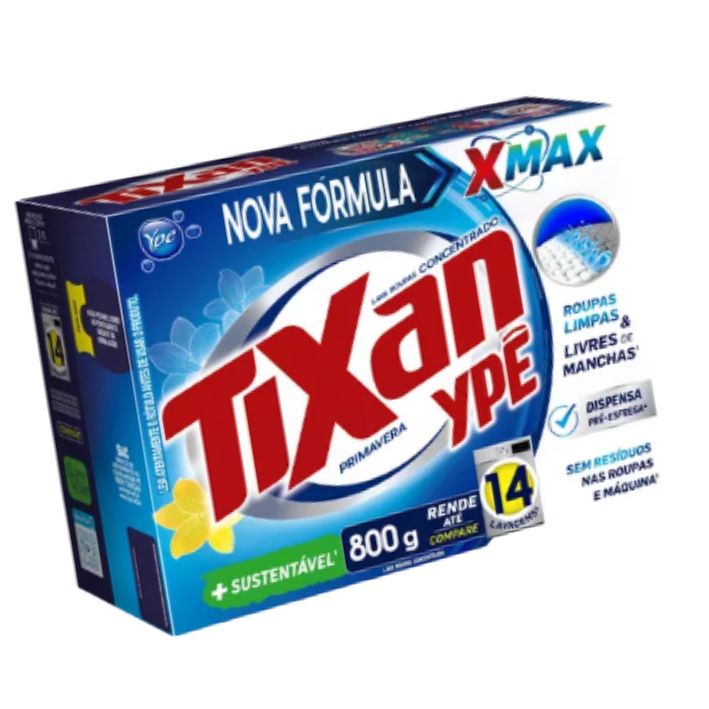 SABÃO EM PÓ TIXAN PRIMAVERA 800g SABÃO EM PÓ TIXAN PRIMAVERA 800g