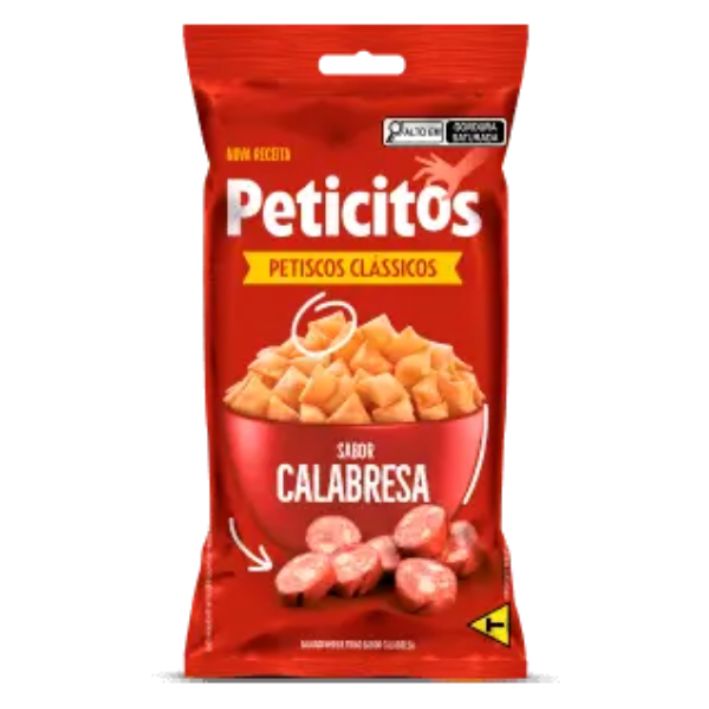 SALGADINHO PETICITOS CALABRESA 40GR SALGADINHO PETICITOS CALABRESA 40GR