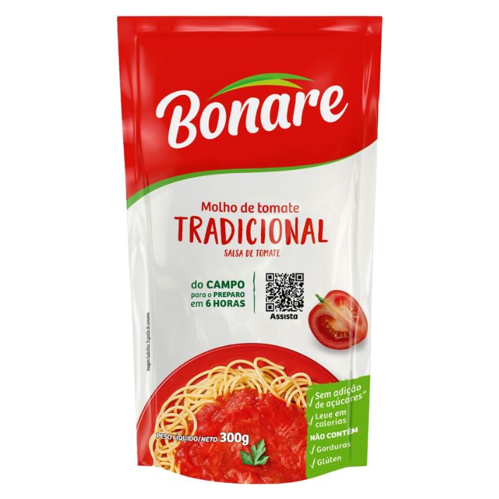 MOLHO TOMATE BONARE SC 300G TRADICIONAL MOLHO TOMATE BONARE SC 300G TRADICIONAL