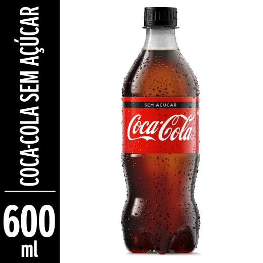 COCA COLA ZERO S/AÇUCAR PET 600ML COCA COLA ZERO S/AÇUCAR PET 600ML