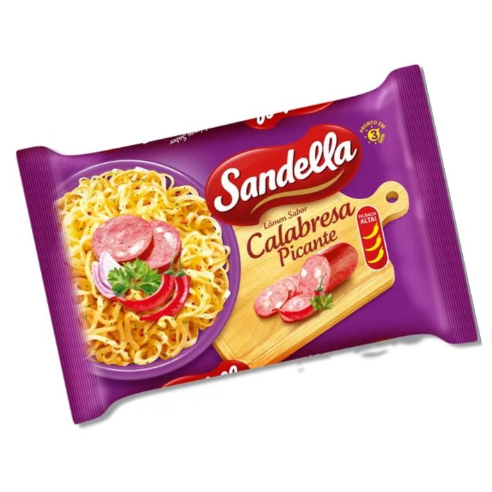 MACARRÃO INSTANTÂNEO SANDELLA CALABRESA PICANTE 85g MACARRÃO INSTANTÂNEO SANDELLA CALABRESA PICANTE 85g