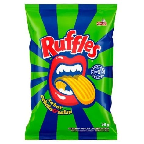 BATATA ELMA CHIPS RUFFLES CEBOLA E SALSA 68G BATATA ELMA CHIPS RUFFLES CEBOLA E SALSA 68G