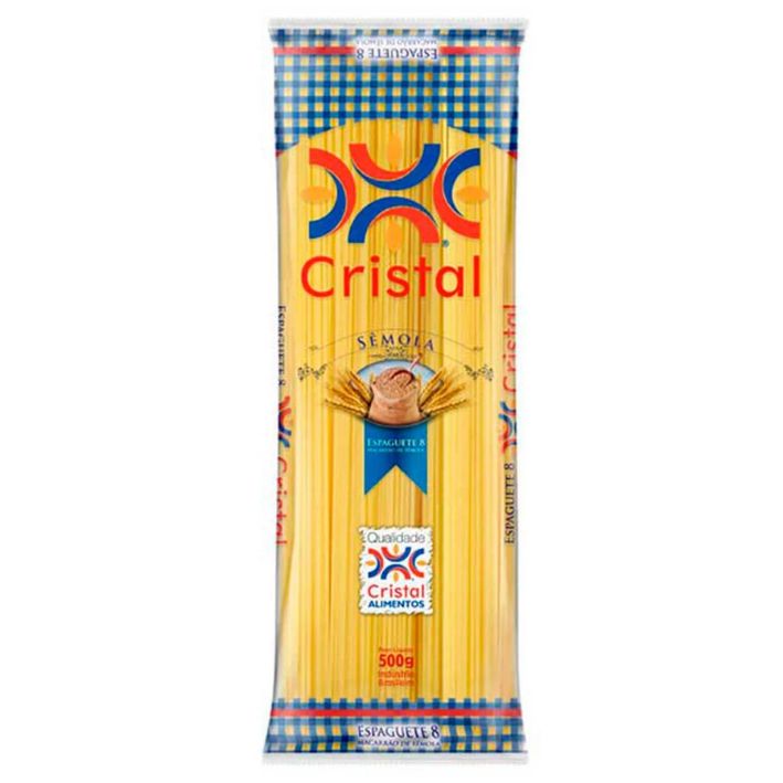 MACARRÃO CRISTAL SEMOLA ESPAGUETE MACARRÃO CRISTAL SEMOLA ESPAGUETE