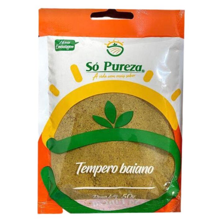 TEMPERO BAIANO SO PUREZA 50G TEMPERO BAIANO SO PUREZA 50G