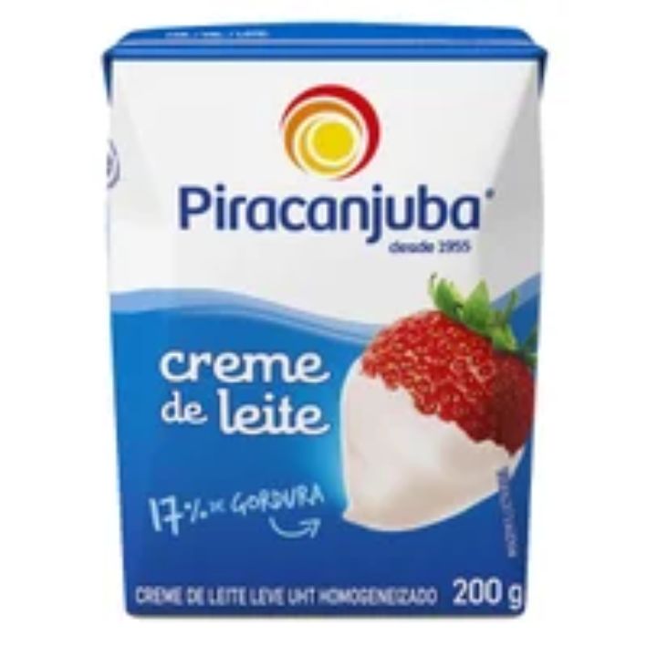 CREME DE LEITE PIRACANJUBA TP 200G CREME DE LEITE PIRACANJUBA TP 200G