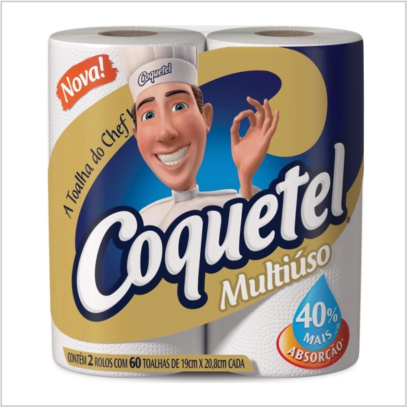 TOALHA PAPEL COQUETEL C/2RL TOALHA PAPEL COQUETEL C/2RL