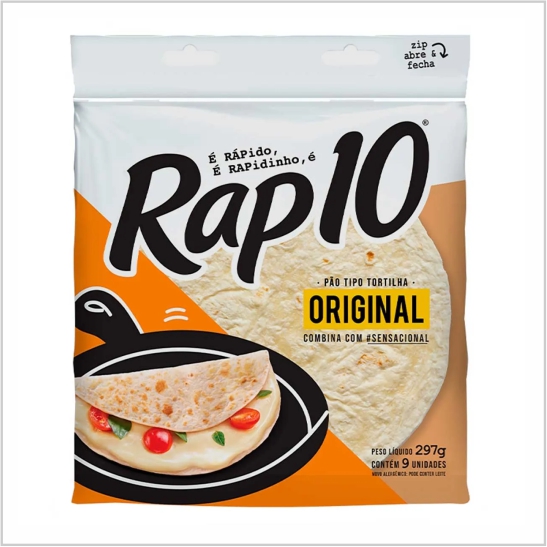TORTILHA RAP 10 ORIGINAL PULMAN 297G TORTILHA RAP 10 ORIGINAL PULMAN 297G