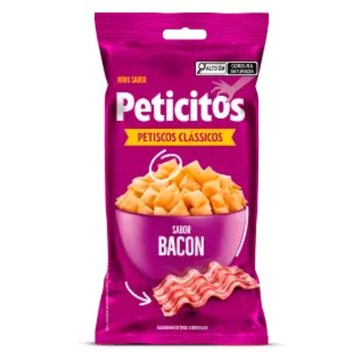 SALGADINHO PETICITOS BACON 40GR SALGADINHO PETICITOS BACON 40GR