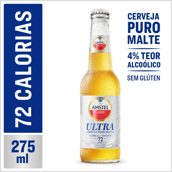 CERVEJA AMSTEL PURO MALTE ULTRA CERVEJA AMSTEL PURO MALTE ULTRA